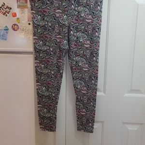 Multi-colored marble leggings